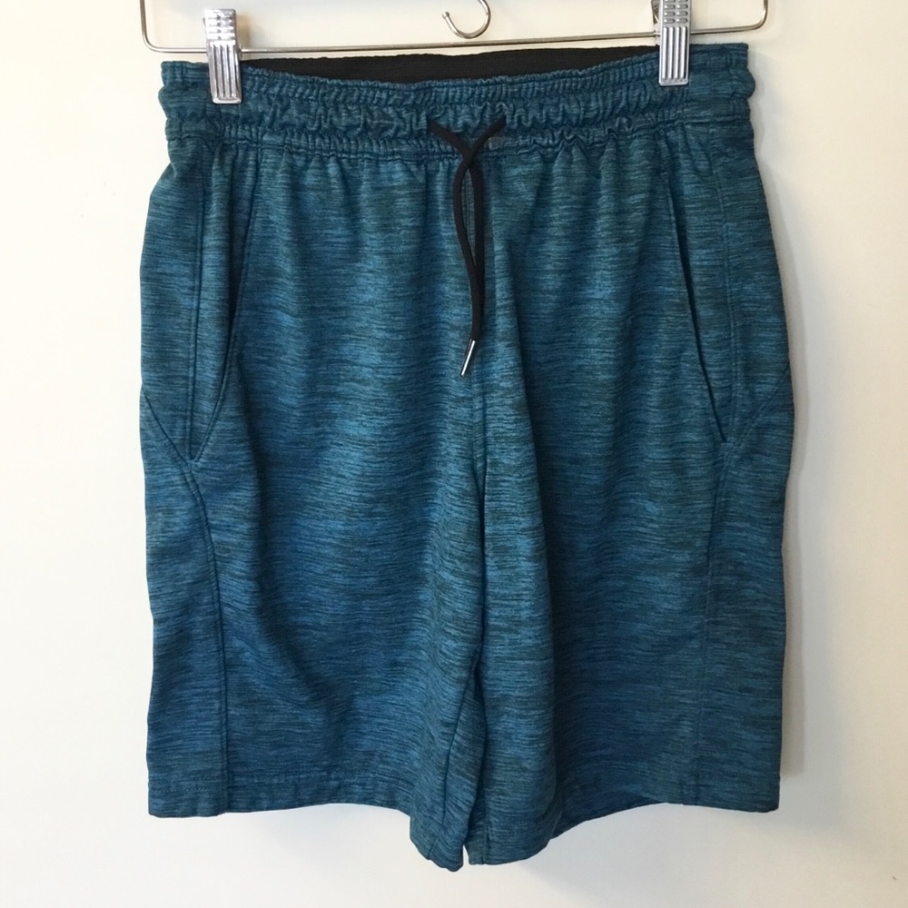 Zella Men’s Pyrite Knit Athletic Shorts - Blue/Black - XS
